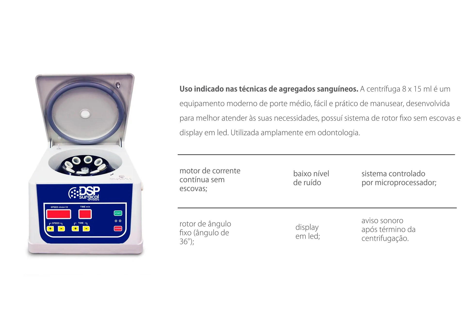 DSP Biomedical produz a mais completa linha de produtos para procedimentos de odontologia, cirurgia bucomaxilofacial e implantodontia do mercado nacional.